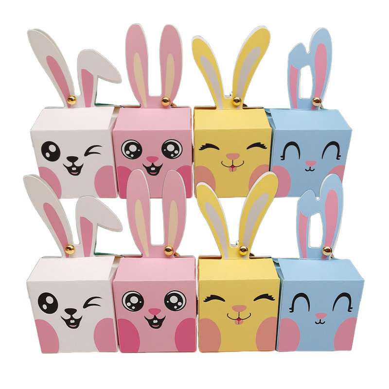 Baby 1 Year Food - 12/24Pcs Cartoon Rabbit Candy Box Happy