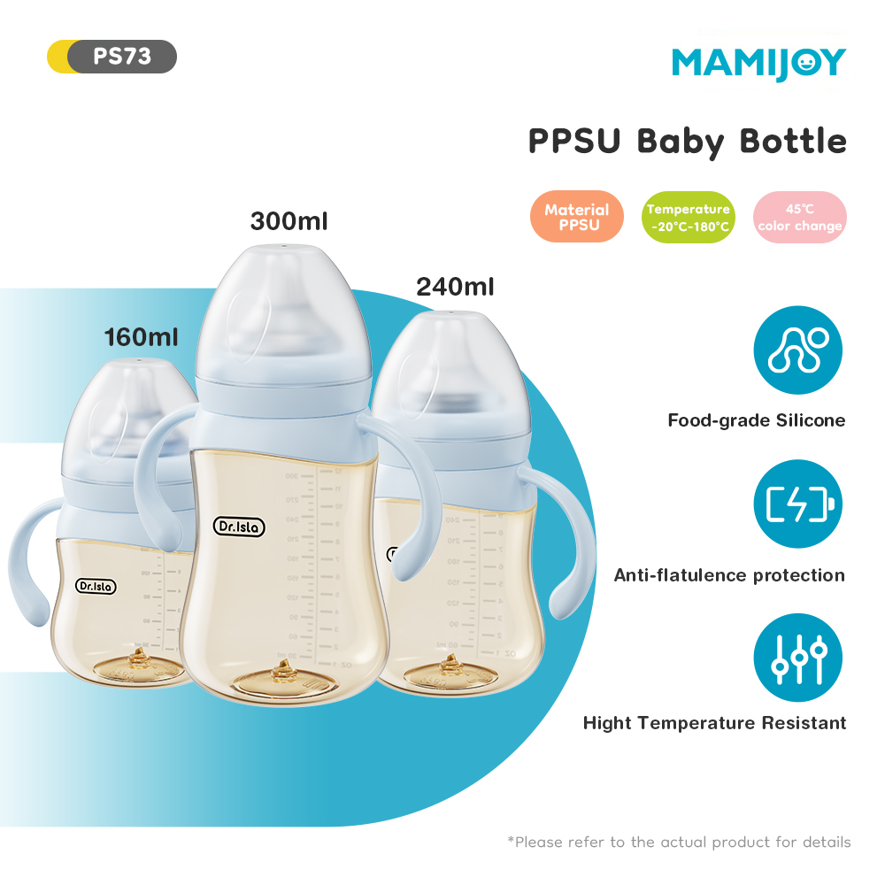 Baby Food Glass Jars - MAMIJOY Baby Bottle 160/240/300ml Wide-mouthed With