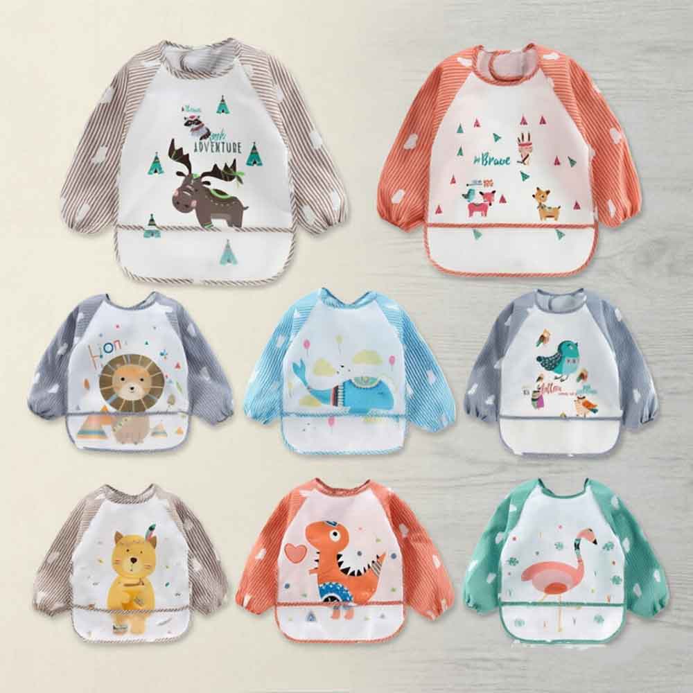 Baby Food Apron - vvocci Baby Protective Coverall Baby Bib