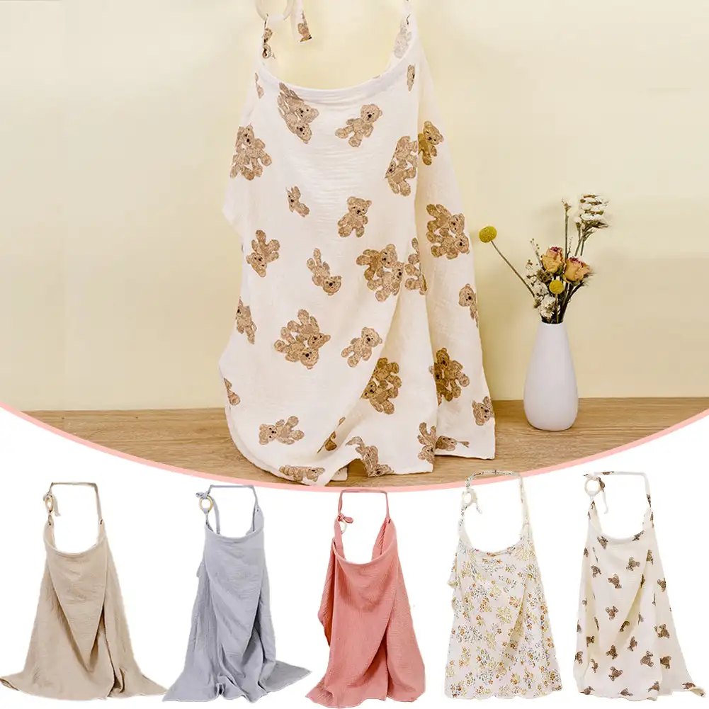 Baby Food Apron - Baby Breastfeeding Cover Cotton Baby Feeding