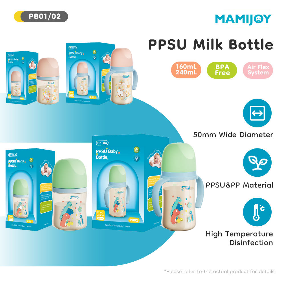 Baby Food Glass Jars - MAMIJOY 160/240ML Baby Bottle With Double