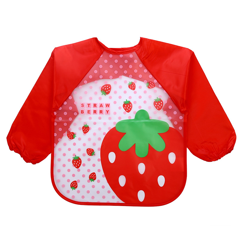 Baby Food Apron - Long Sleeve Waterproof Baby Bandana Bibs