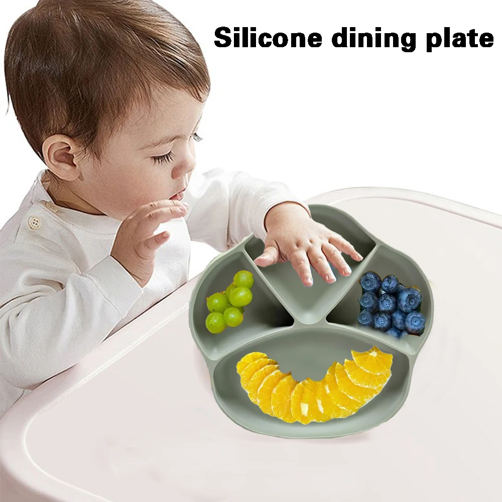 Silicone Children's Meal Plate - Baby Food Tray ulasan dan harga