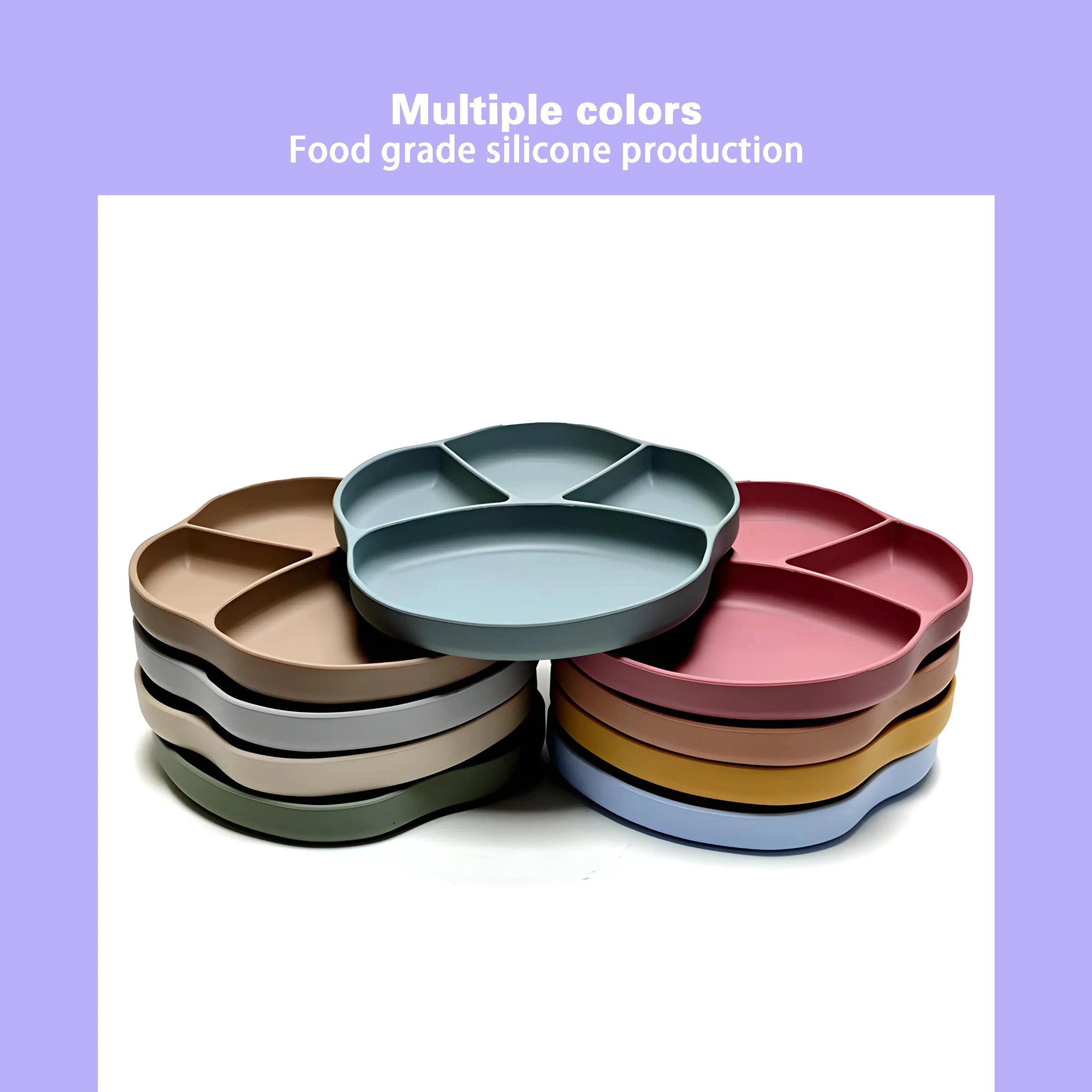 Silicone Children's Meal Plate - Baby Food Tray ulasan dan harga