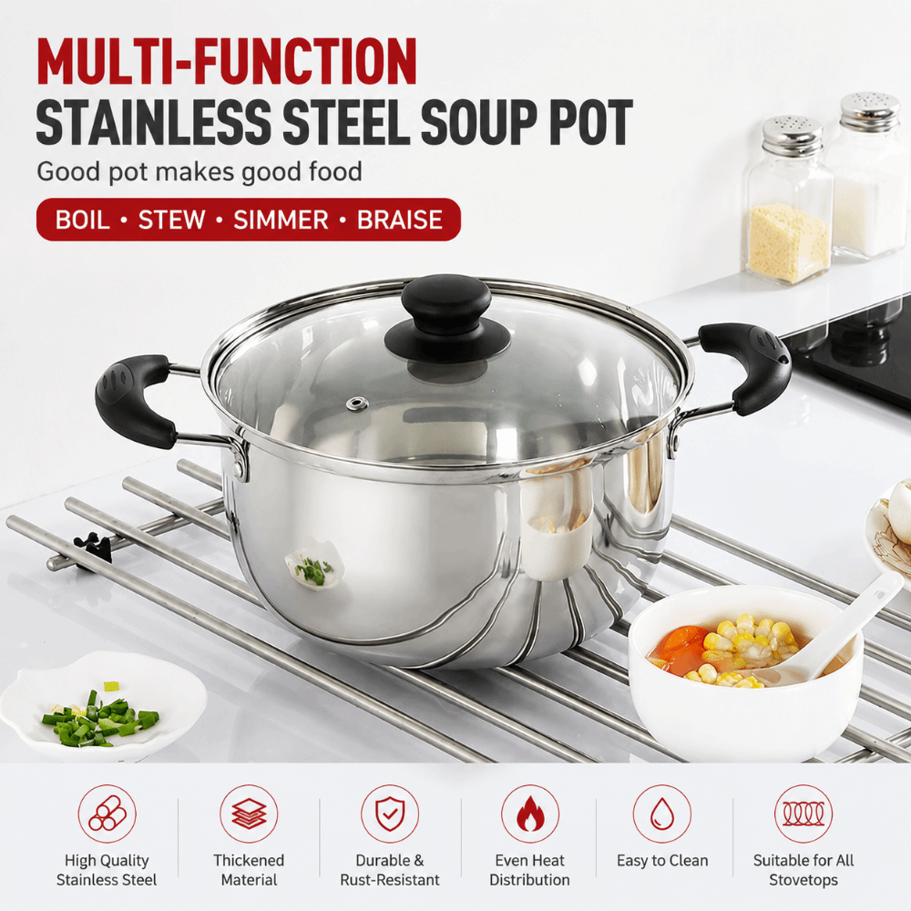 Stainless Steel Stock Pot Deep - Baby Food Stew ulasan dan harga
