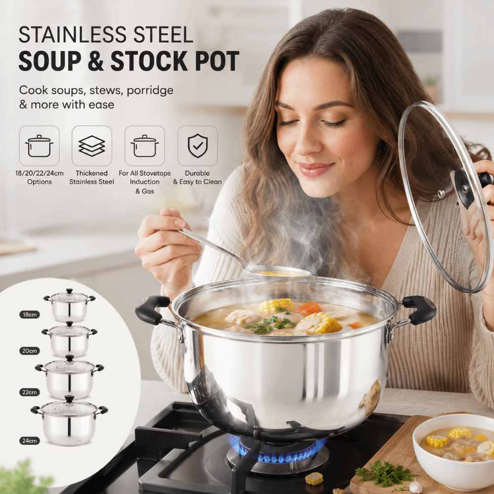 Stainless Steel Stock Pot Deep - Baby Food Stew ulasan dan harga