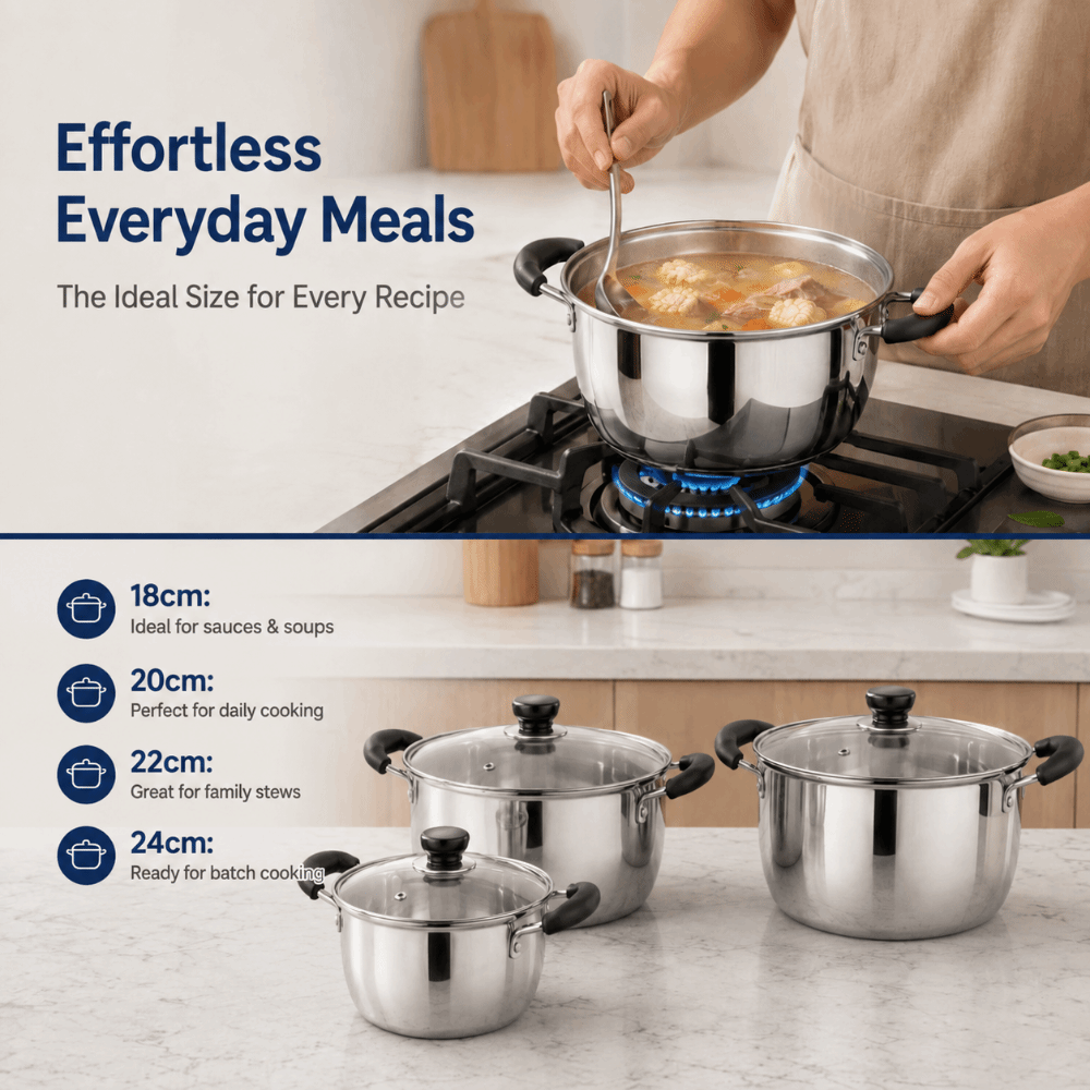 Stainless Steel Stock Pot Deep - Baby Food Stew ulasan dan harga