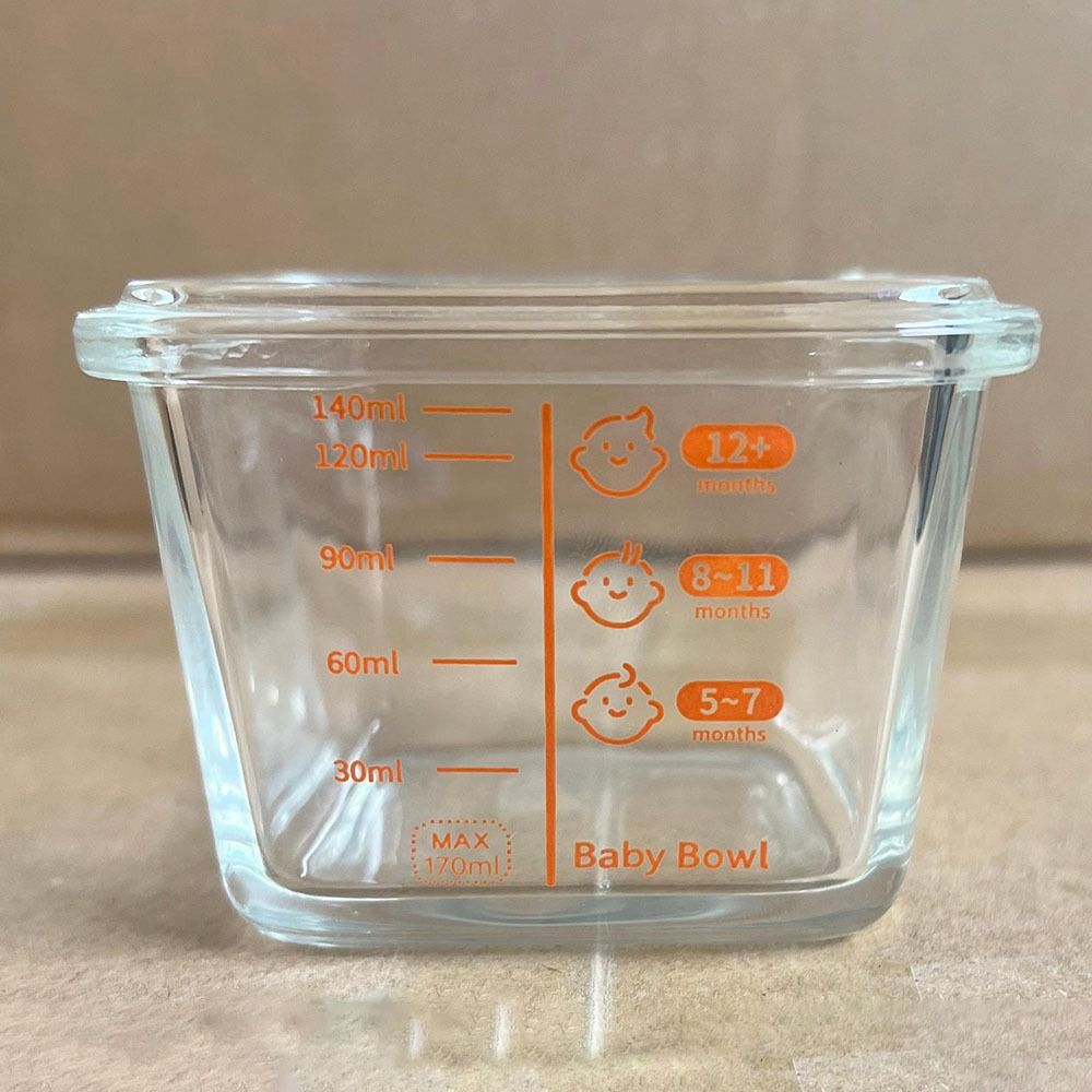 Simple 170ml Food Storage Box  - Baby Food Glass Jars ulasan dan harga
