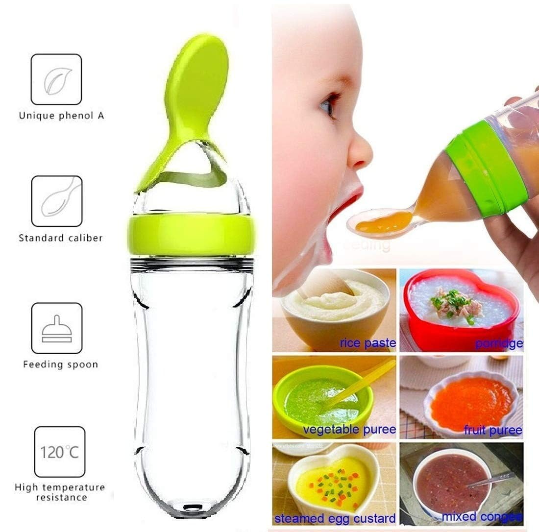 Squeezing Feeding Bottle Cup S - Baby Food Lunch ulasan dan harga
