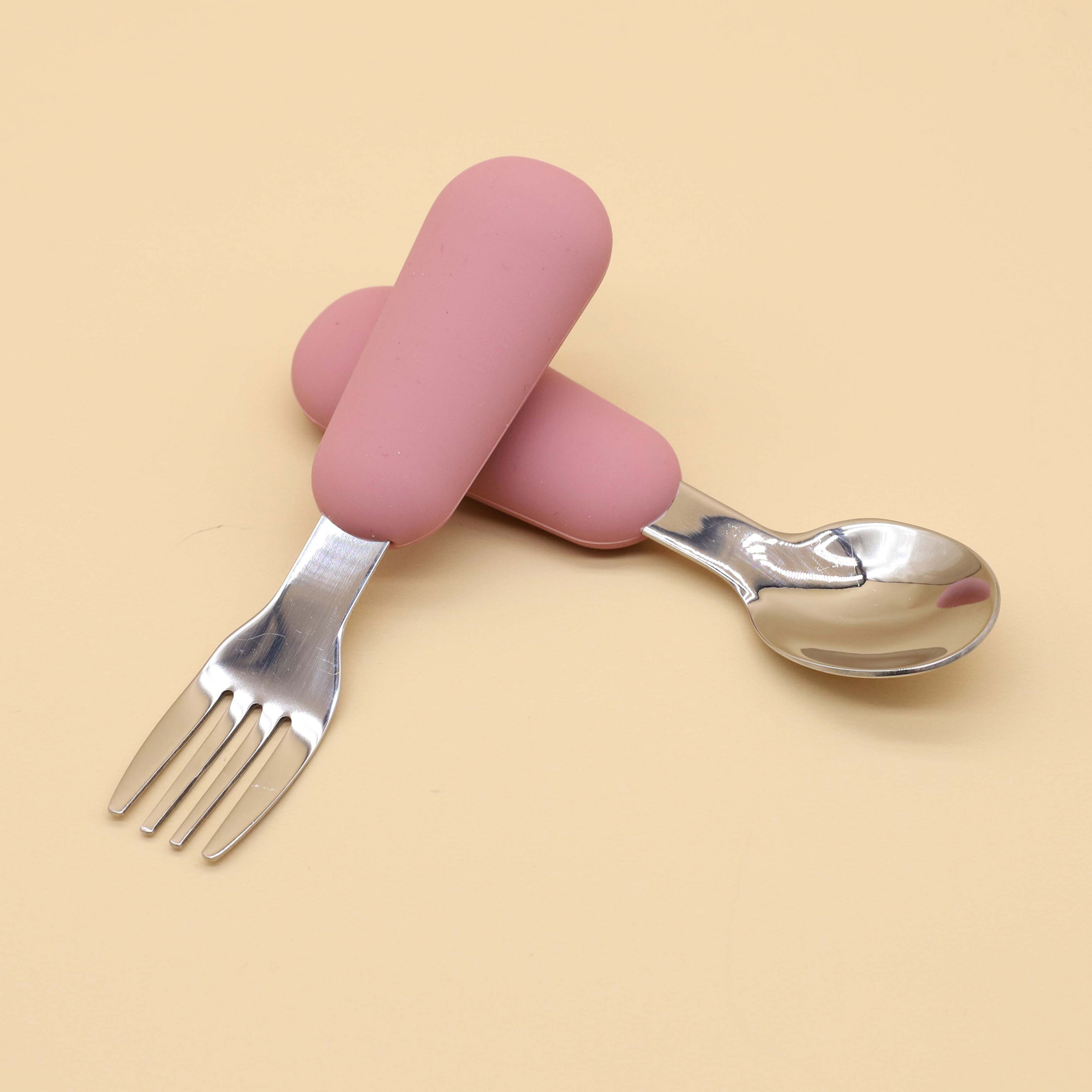 Silicone stainless steel spoon - Baby Food Lunch ulasan dan harga