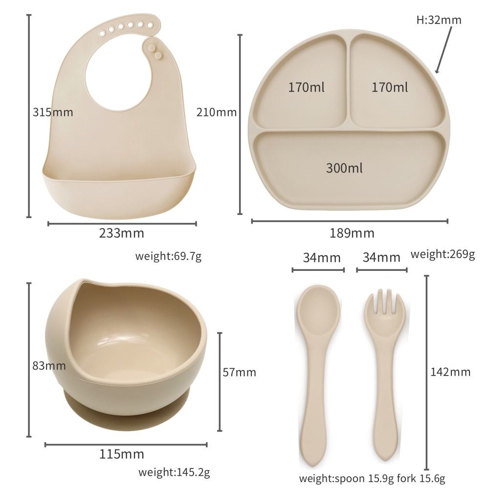 5pcs Bunny Baby Utensils Set,  - Baby Food Utensils Set ulasan dan harga