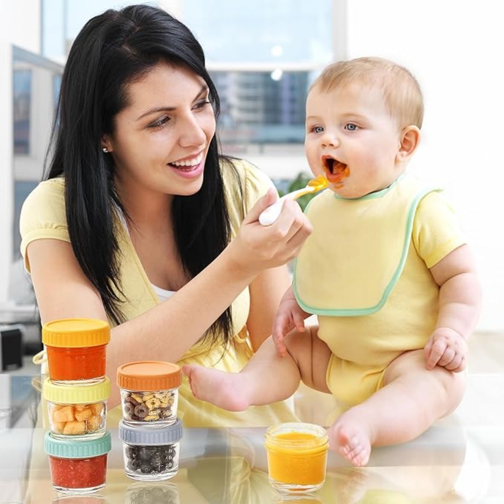 6pcs Glass Baby Food Jar Reusa - Baby Food Glass Jars ulasan dan harga