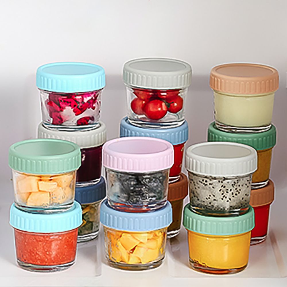 6pcs Glass Baby Food Jar Reusa - Baby Food Glass Jars ulasan dan harga