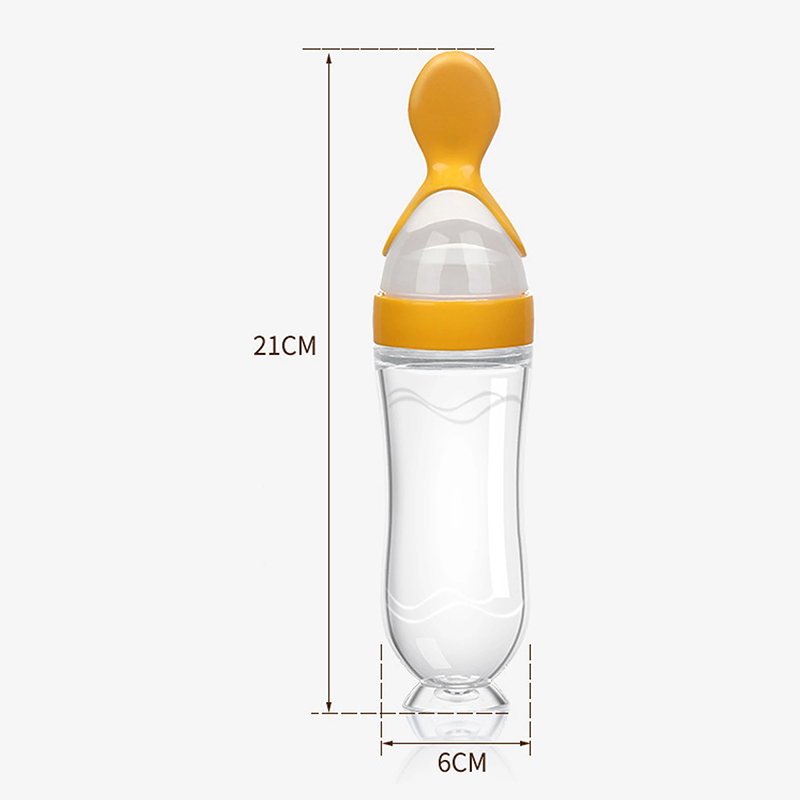 Squeezing Feeding Bottle Silic - Baby Food Lunch ulasan dan harga