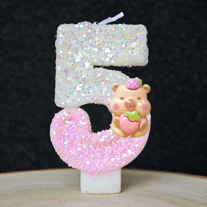 New Capybara Candles Cake Deco - Baby 1 Year Food ulasan dan harga