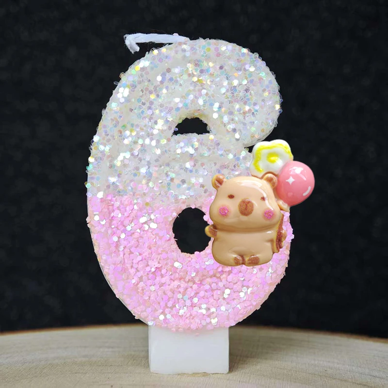New Capybara Candles Cake Deco - Baby 1 Year Food ulasan dan harga