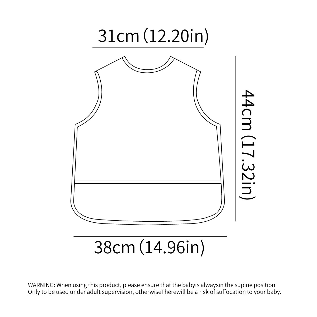 Happyflute Baby Bib 1Pc Polyes - Baby Food Apron ulasan dan harga