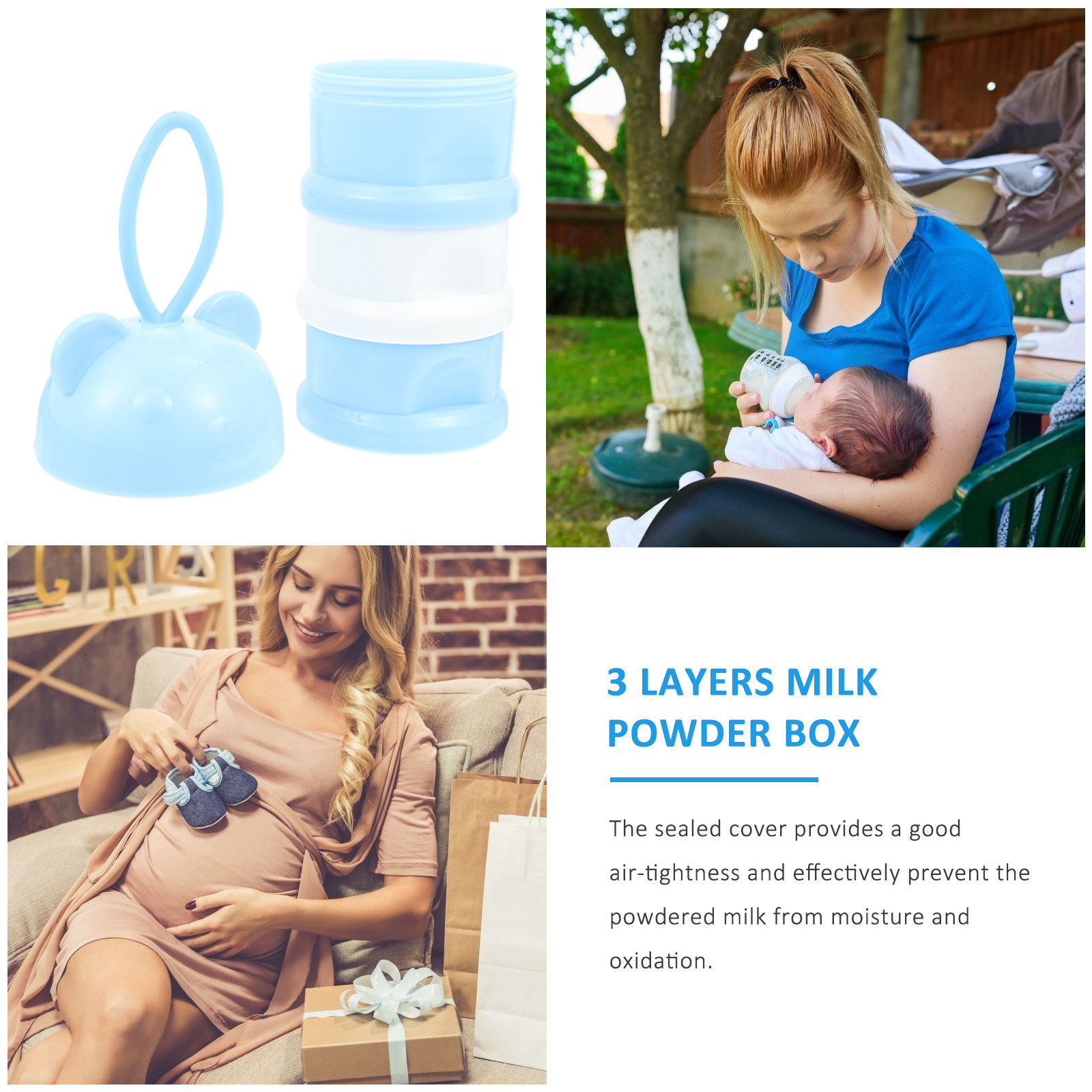 3 Layers Milk Powder Box Porta - Feeding Baby Food ulasan dan harga