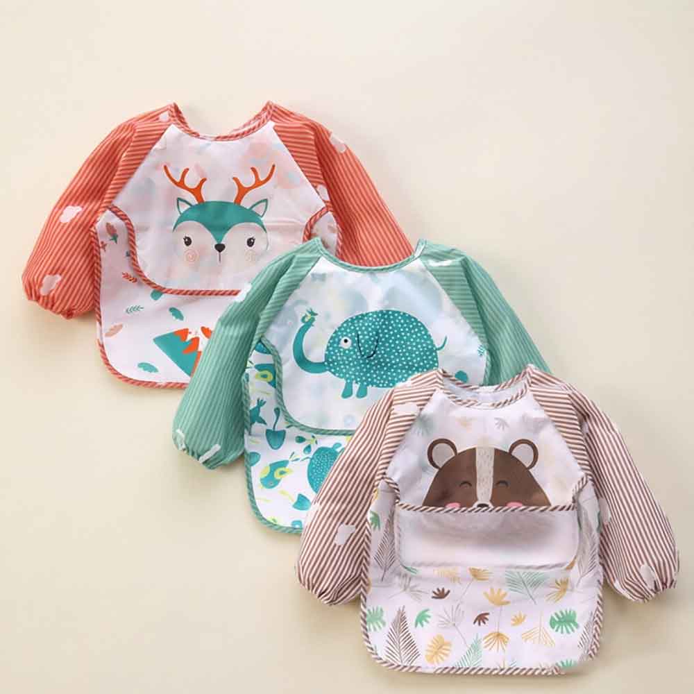vvocci Baby Protective Coveral - Baby Food Apron ulasan dan harga