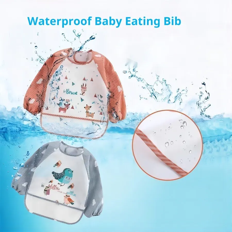 vvocci Baby Protective Coveral - Baby Food Apron ulasan dan harga