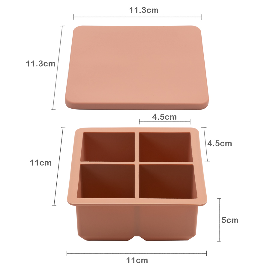 Food Grade Soft Silicone Squar - Baby Food Tray ulasan dan harga