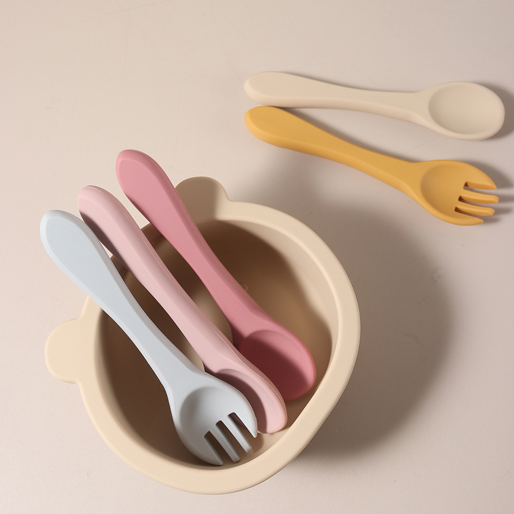 Custom Name 1 Pair Silicone Sp - Baby Food Lunch ulasan dan harga