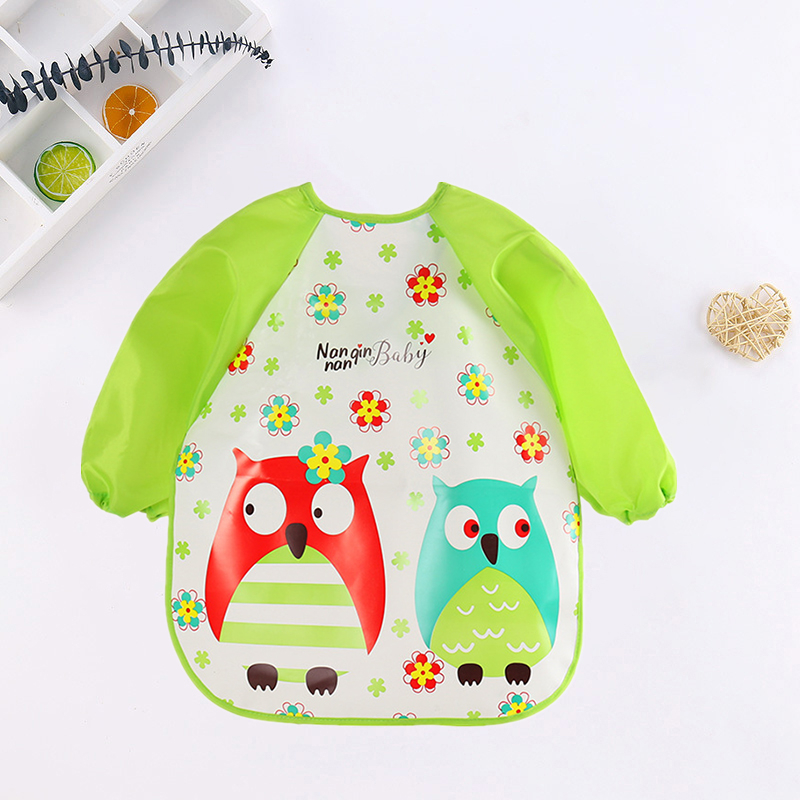 Baby Bibs Cute Colorful Cartoo - Baby Food Apron ulasan dan harga