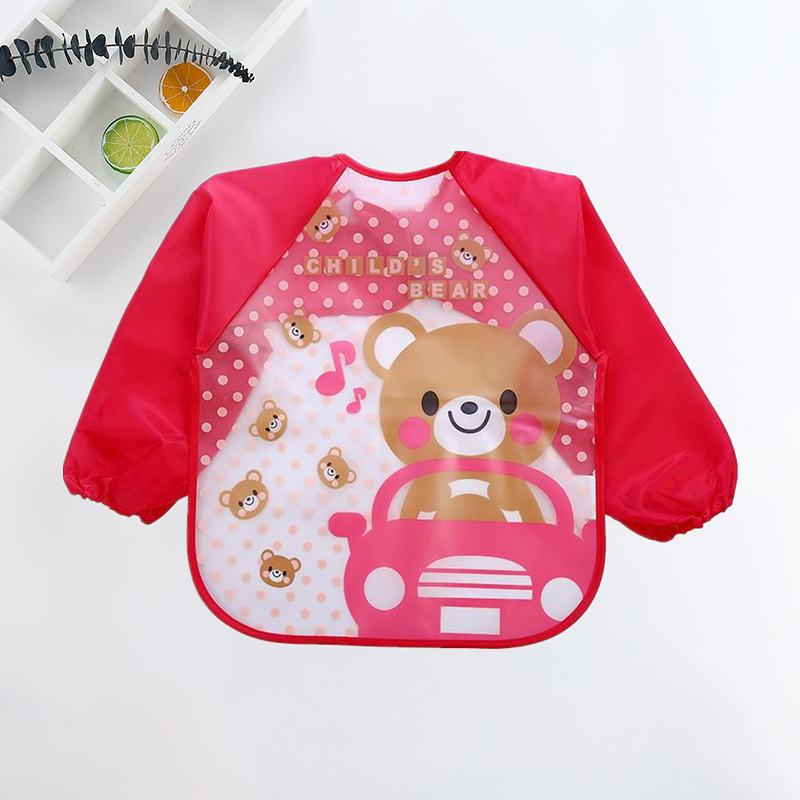 Baby Bibs Cute Colorful Cartoo - Baby Food Apron ulasan dan harga
