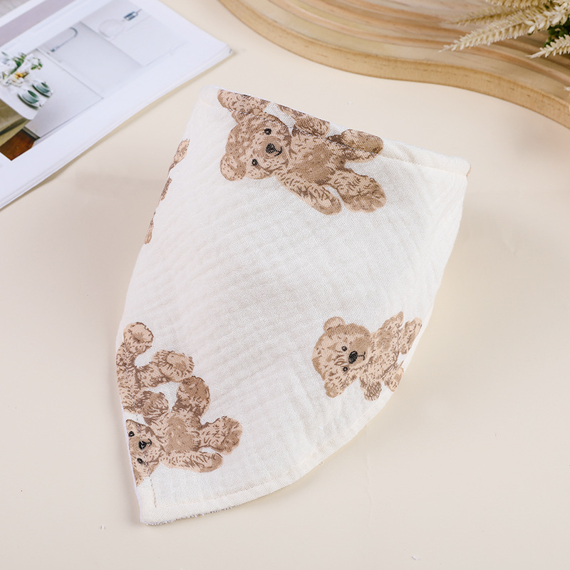 Baby Cotton Bibs Triangle Sali - Baby Food Apron ulasan dan harga