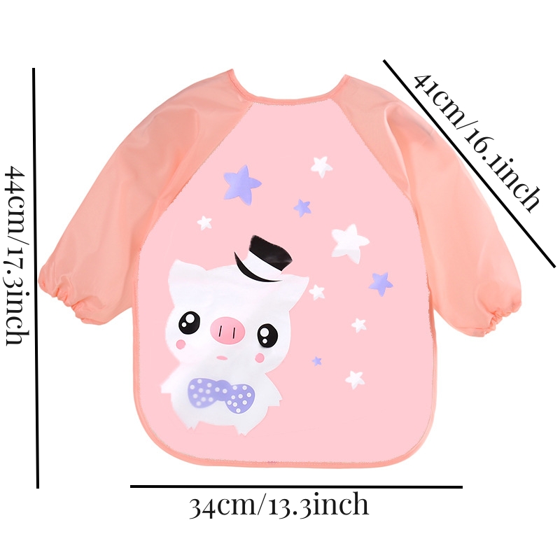 Waterproof EVA Full Sleeve Bab - Baby Food Apron ulasan dan harga