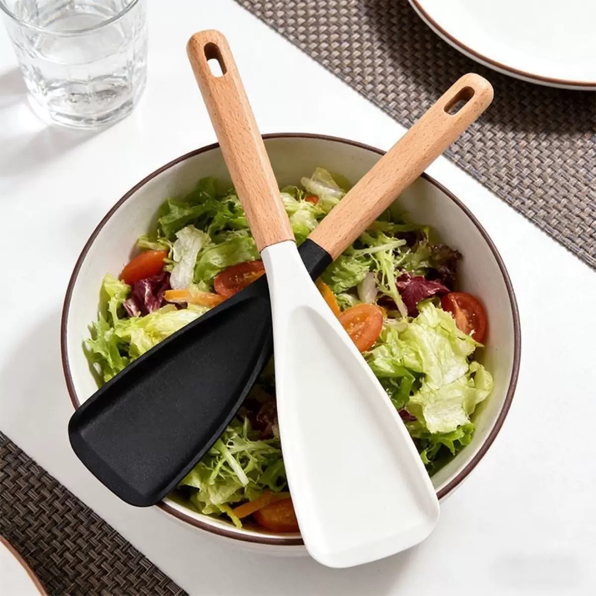In-Stock Wooden Handle Salad S - Baby Food Grade ulasan dan harga