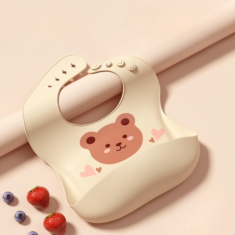 Waterproof Baby Bibs Soft Sili - Baby Food Apron ulasan dan harga