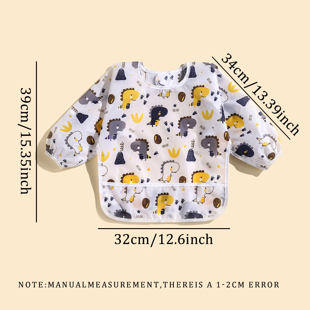 Cartoon patterned feeding bib, - Baby Food Apron ulasan dan harga