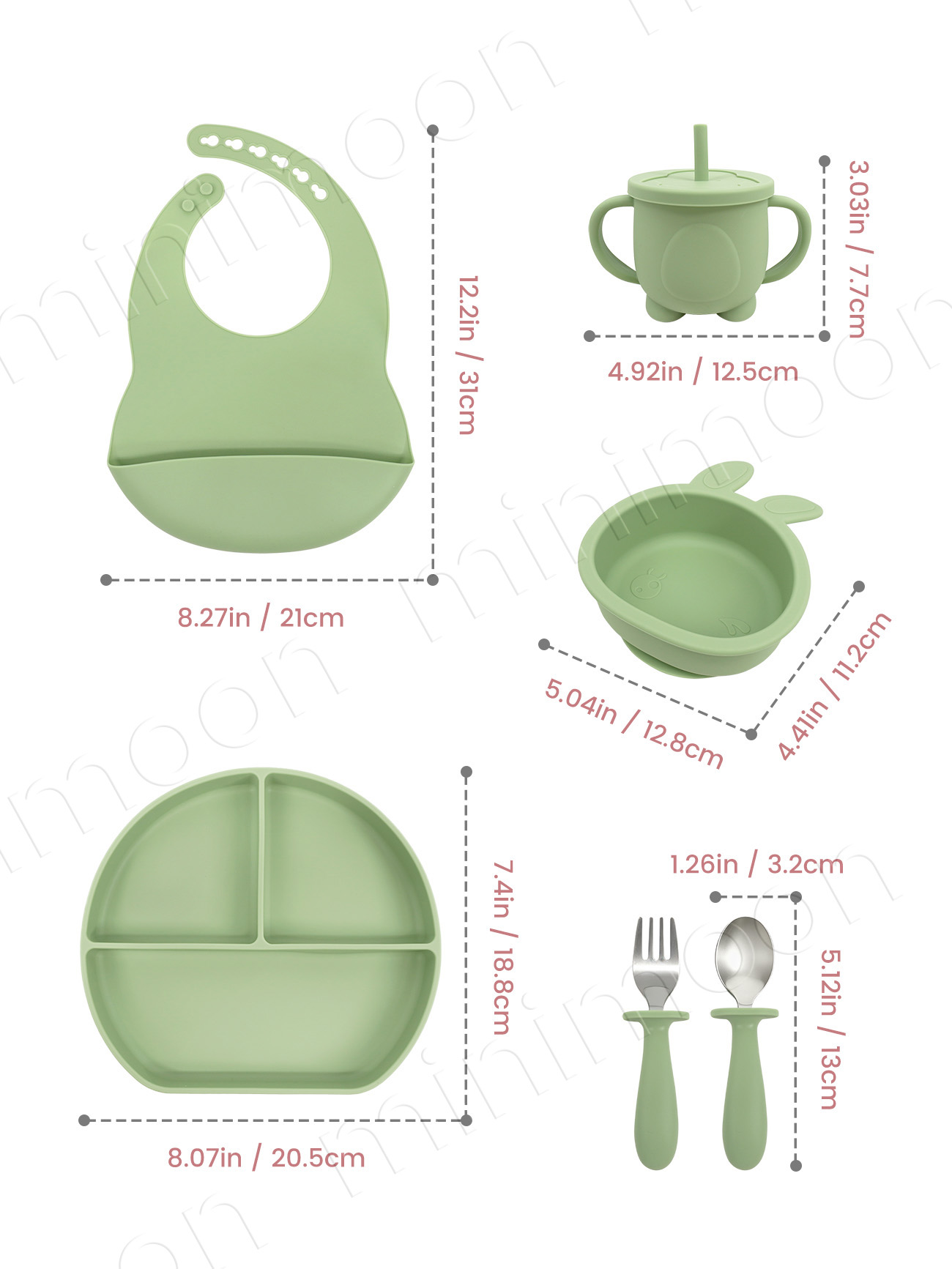 6Pcs Silicone Kids Feeding Set - Feeding Baby Food ulasan dan harga