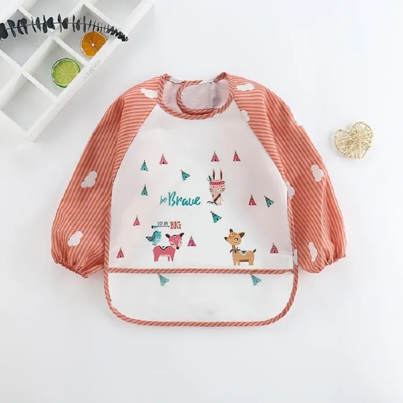 1-5pcs For1-3Year Baby Long Sl - Baby Food Apron ulasan dan harga