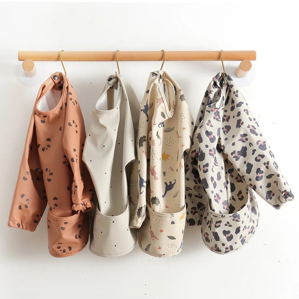1pcs Children Feeding Aprons L - Baby Food Apron ulasan dan harga