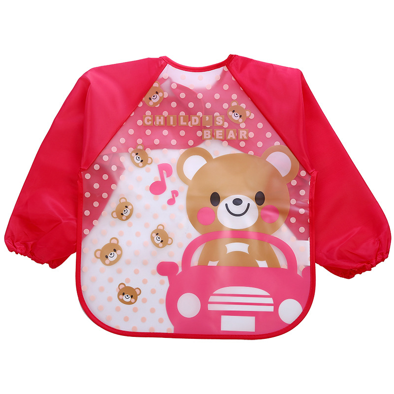 Long Sleeve Waterproof Baby Ba - Baby Food Apron ulasan dan harga