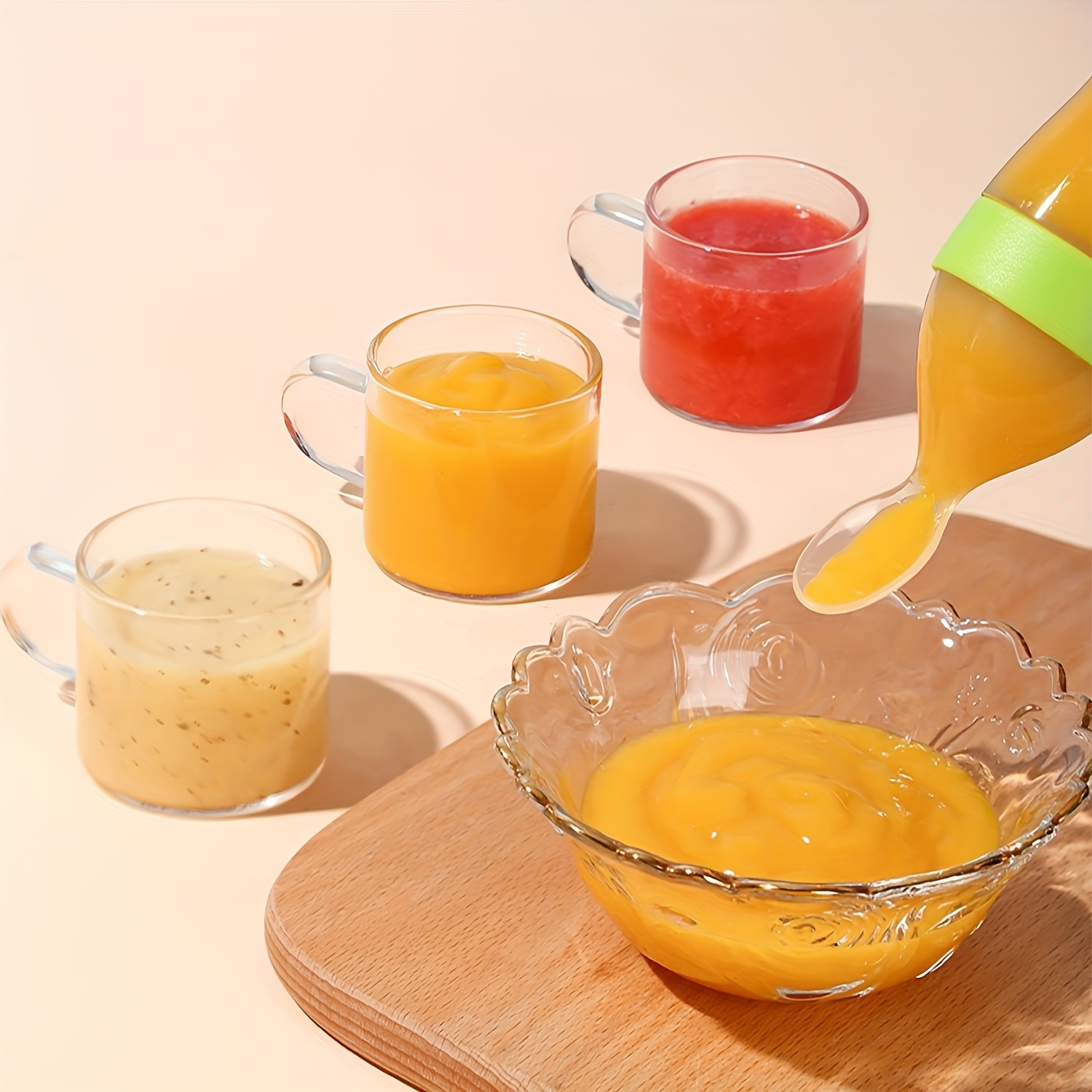9pcs Feeding Cutlery:1 Silicon - Baby Food Lunch ulasan dan harga