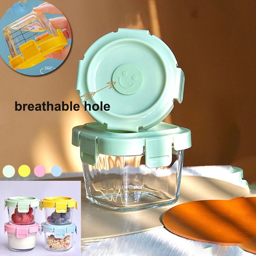 Fashion 170ml Food Storage Box - Baby Food Glass Jars ulasan dan harga