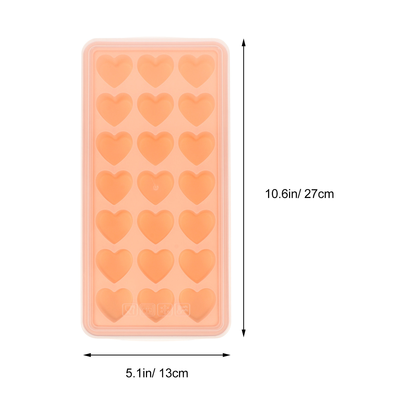 Heart Shape Silicone Ice Tray  - Baby Food Jelly ulasan dan harga