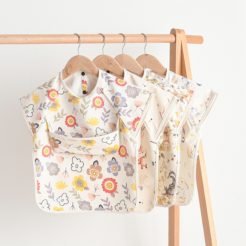 Newborn Baby Bibs Blouse Water - Baby Food Apron ulasan dan harga