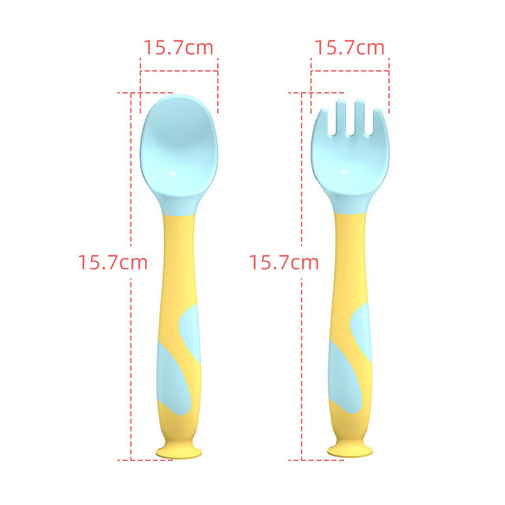 1Set Toddler Utensil Set Babie - Baby Food Utensils Set ulasan dan harga