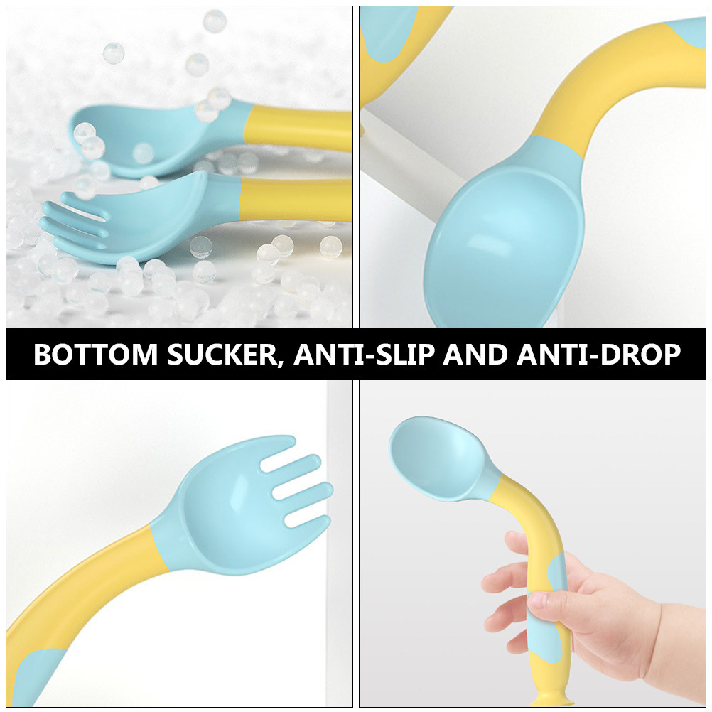1Set Toddler Utensil Set Babie - Baby Food Utensils Set ulasan dan harga